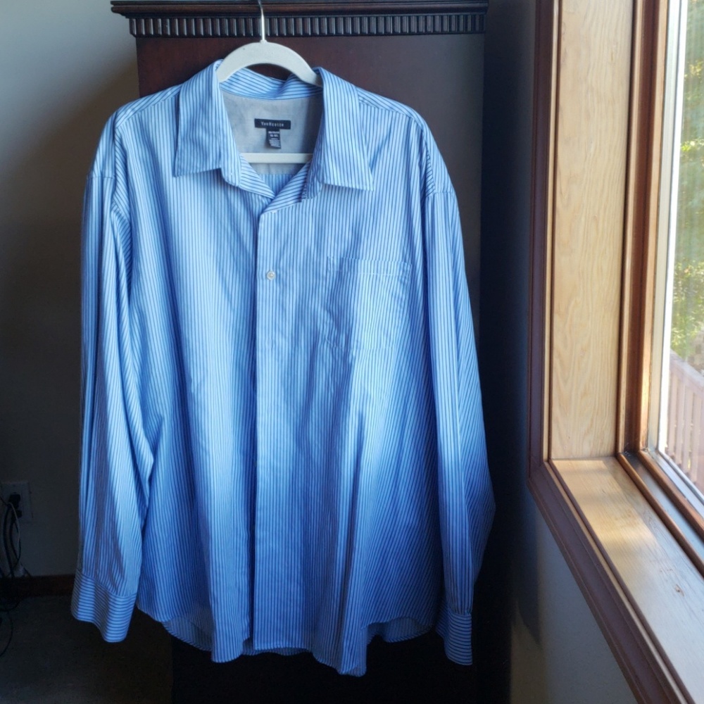 Van Heusen buttoned down shirt. Size 18-18 1/2.